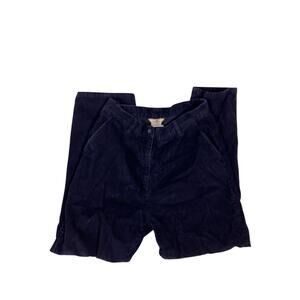 Vintage Woolrich Black Corduroy Pants Women’s 10 Petite Cotton High Rise Classic